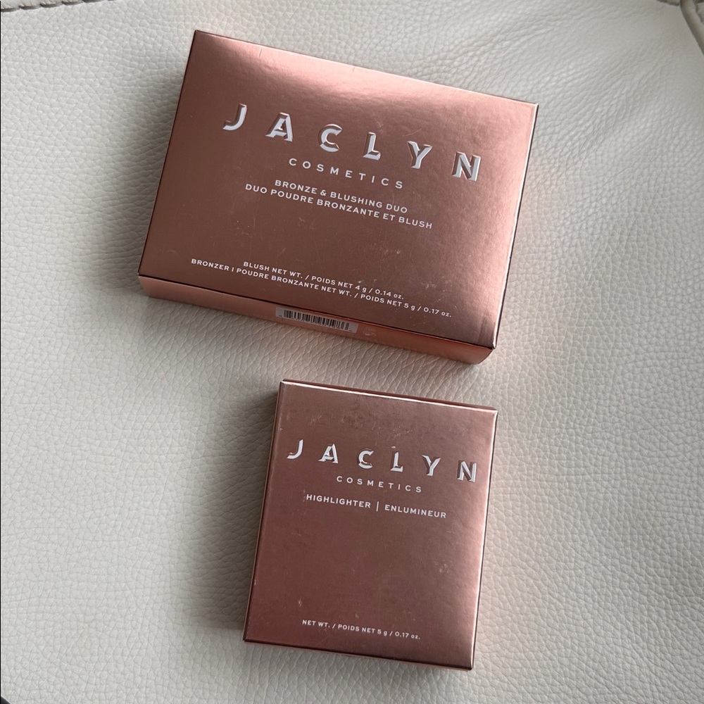 Jaclyn Cosmetics Bronze & Blushing Duo and Highlighter‎ Bundle